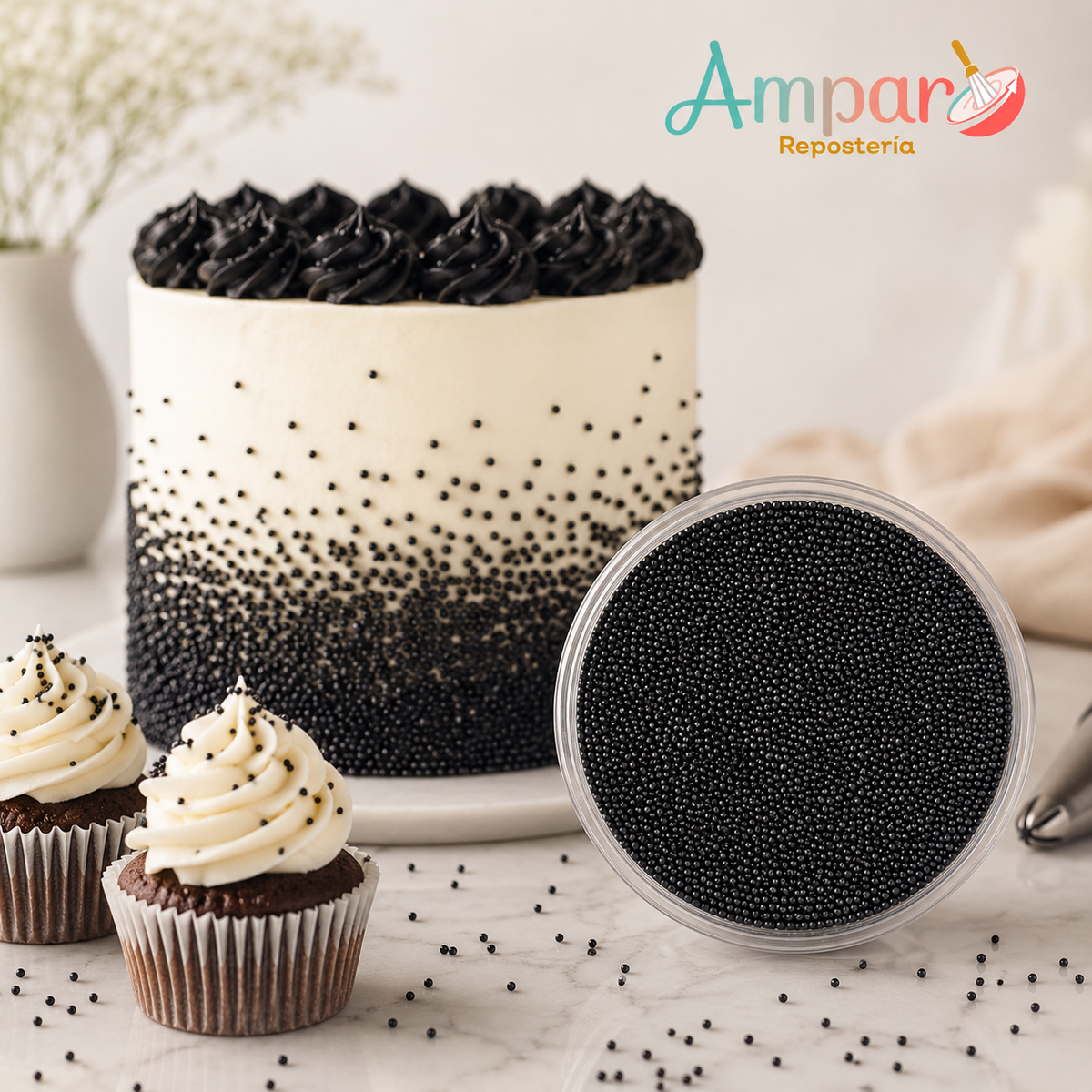 Sprinkles Grageas Color Negro