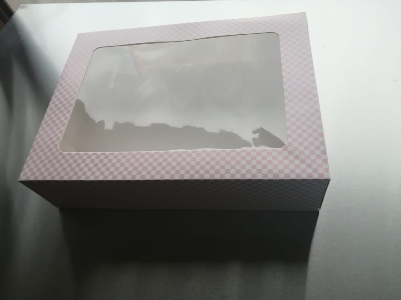 Caja para cupcake 12 Cavidades  rosada unidad
