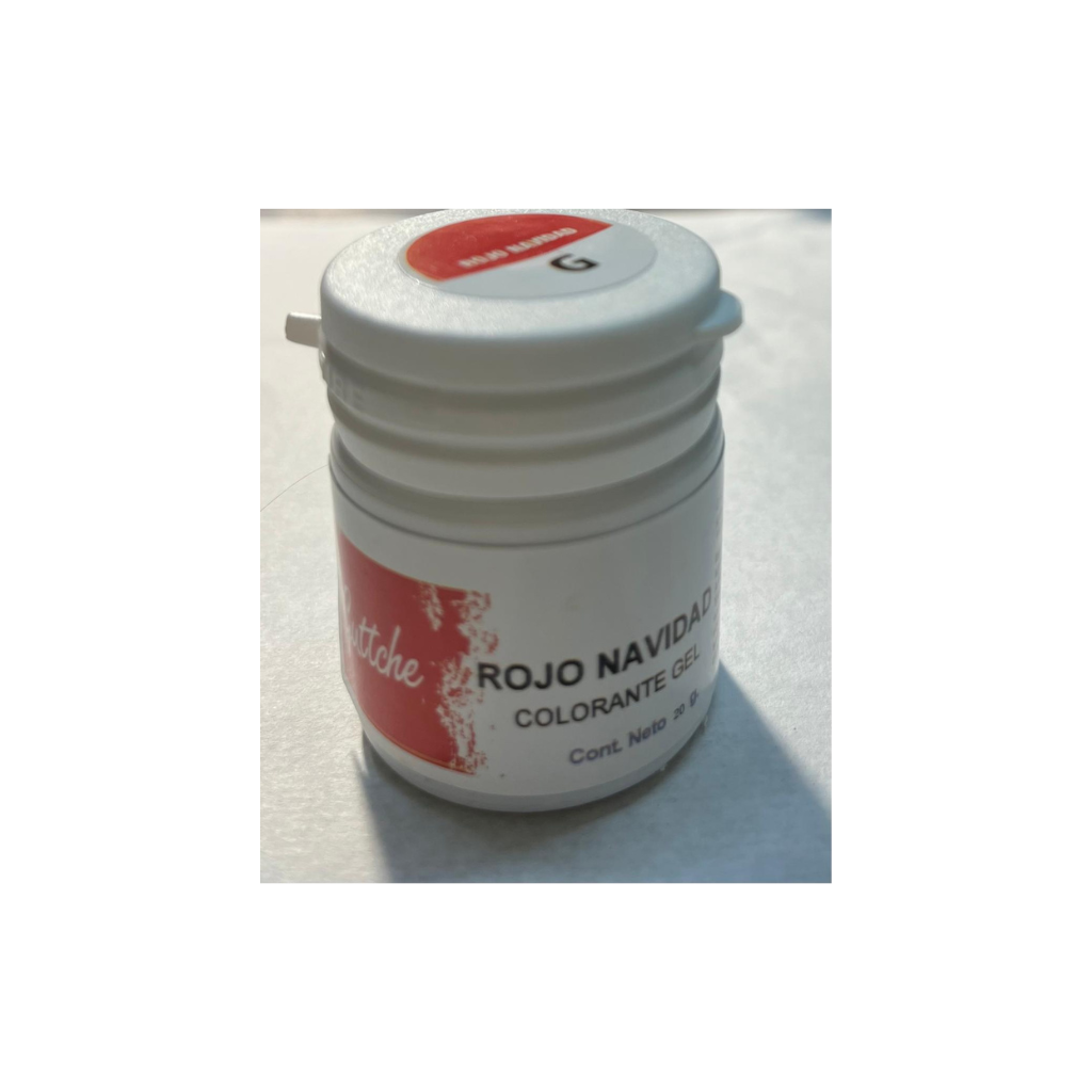 Colorante Gel Rojo Navidad  Guttche 20 gr. Pote