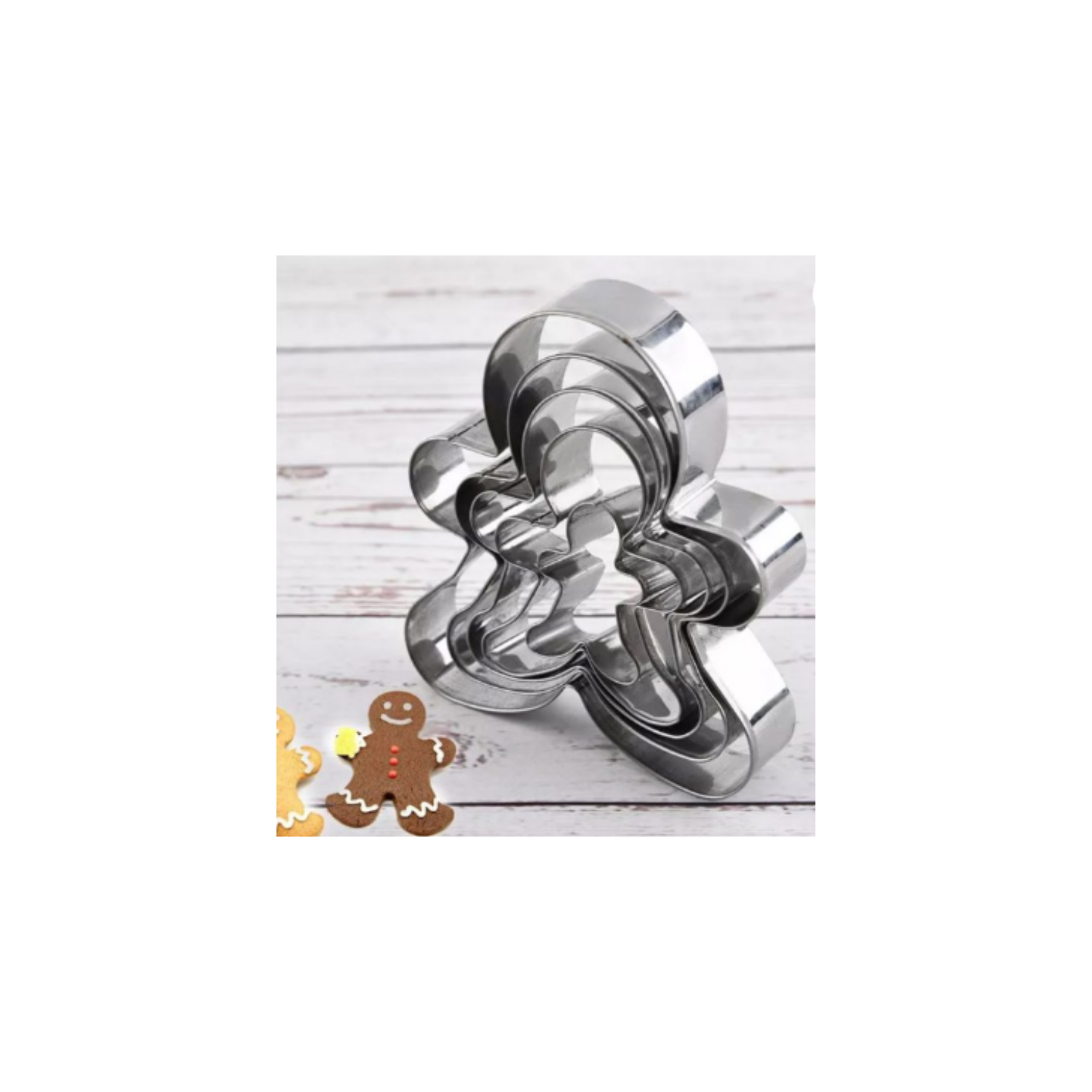 Cortador galletas jengibre 5 piezas navidad