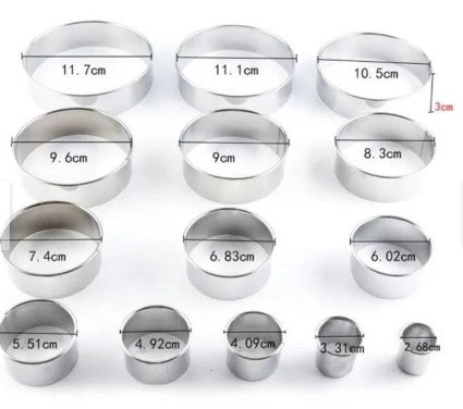 Cortador Galletas Circulos 14 piezas reposteria