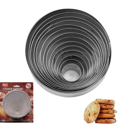 Cortador Galletas Circulos 14 piezas reposteria