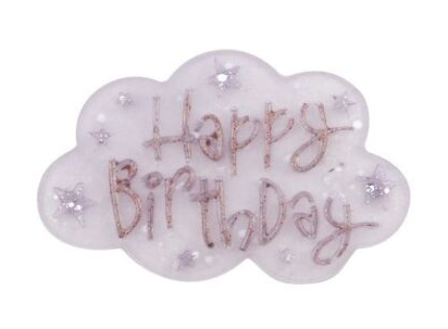Molde de Silicona placa Happy birthday