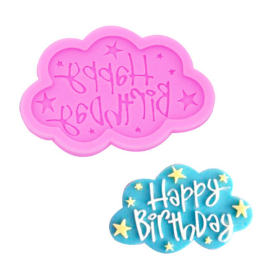Molde de Silicona placa Happy birthday