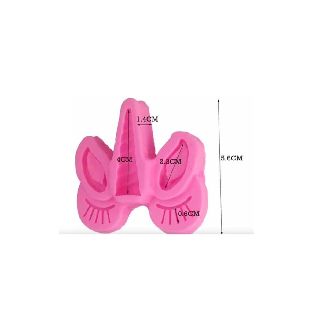 Molde silicona unicornio pequeño fondant