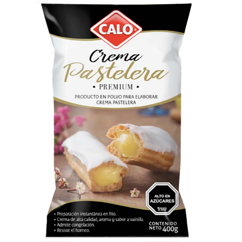 Crema pastelera en polvo premium Calo 400 grs