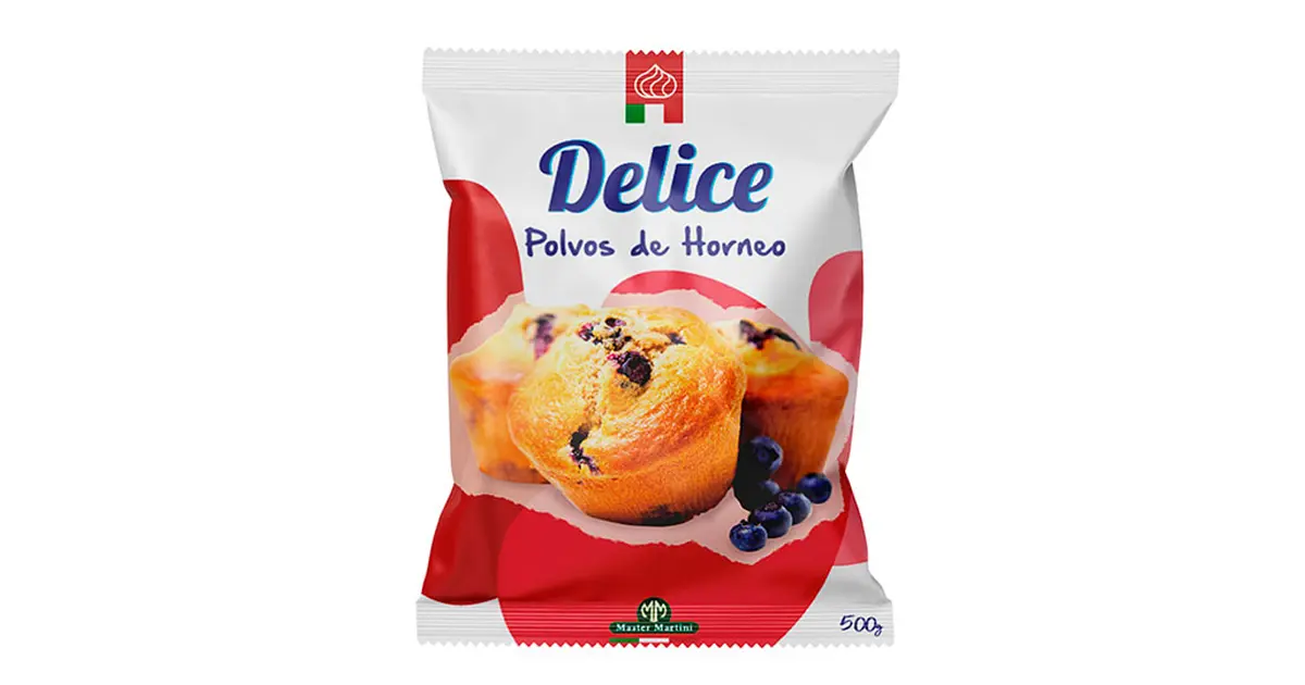 Polvo de hornear delice 500 gr. nueva imagen