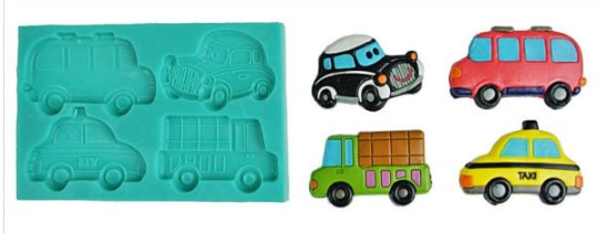 Molde silicona transportes