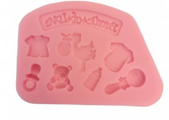 Molde de Silicona Temático Baby Shower
