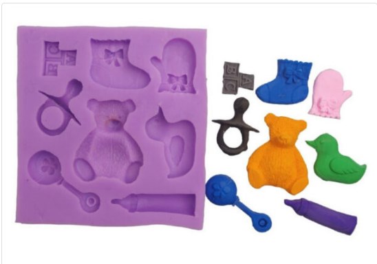 Molde Silicona Baby Shower