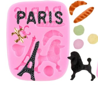 Molde de Silicona Paris Francia Repostería