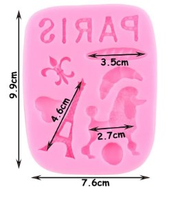 Molde de Silicona Paris Francia Repostería