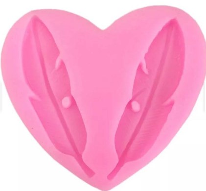 Molde silicona plumas