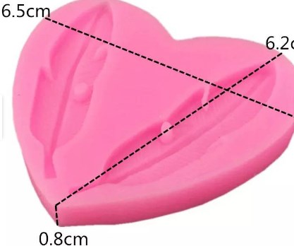 Molde silicona plumas