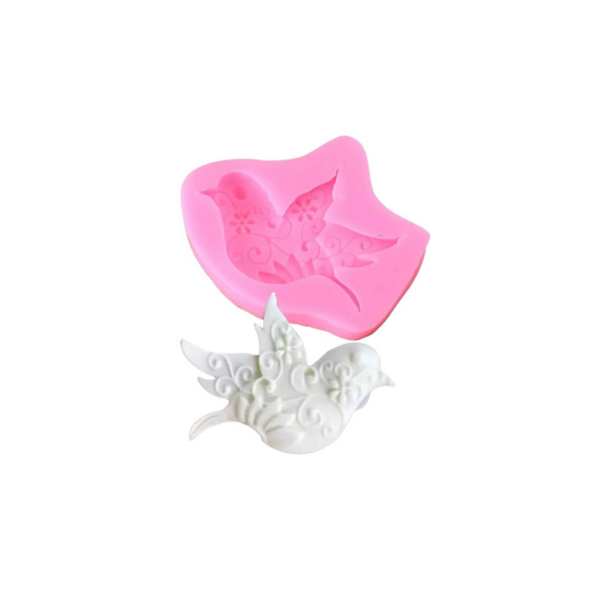 Molde  de Silicona  Paloma Pajarito Repostería
