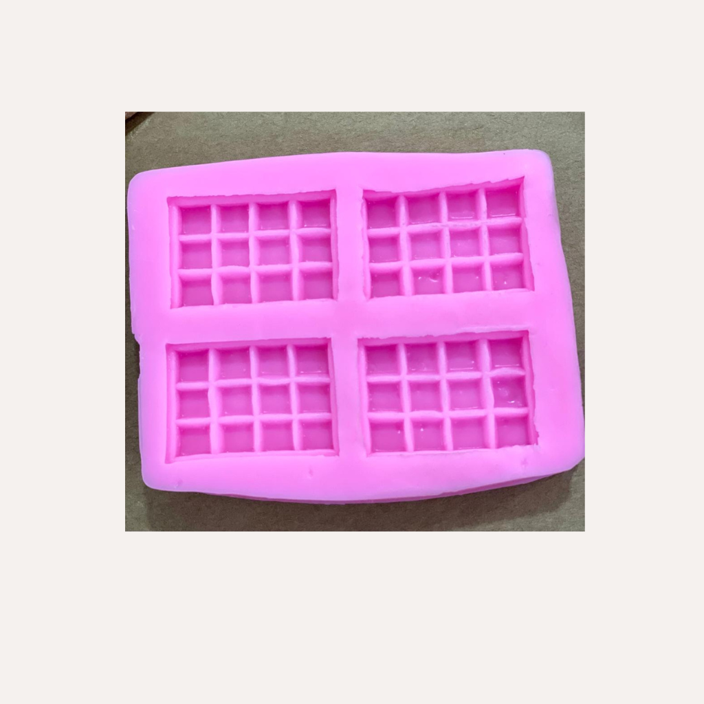 Molde silicona  mini barra tabletas