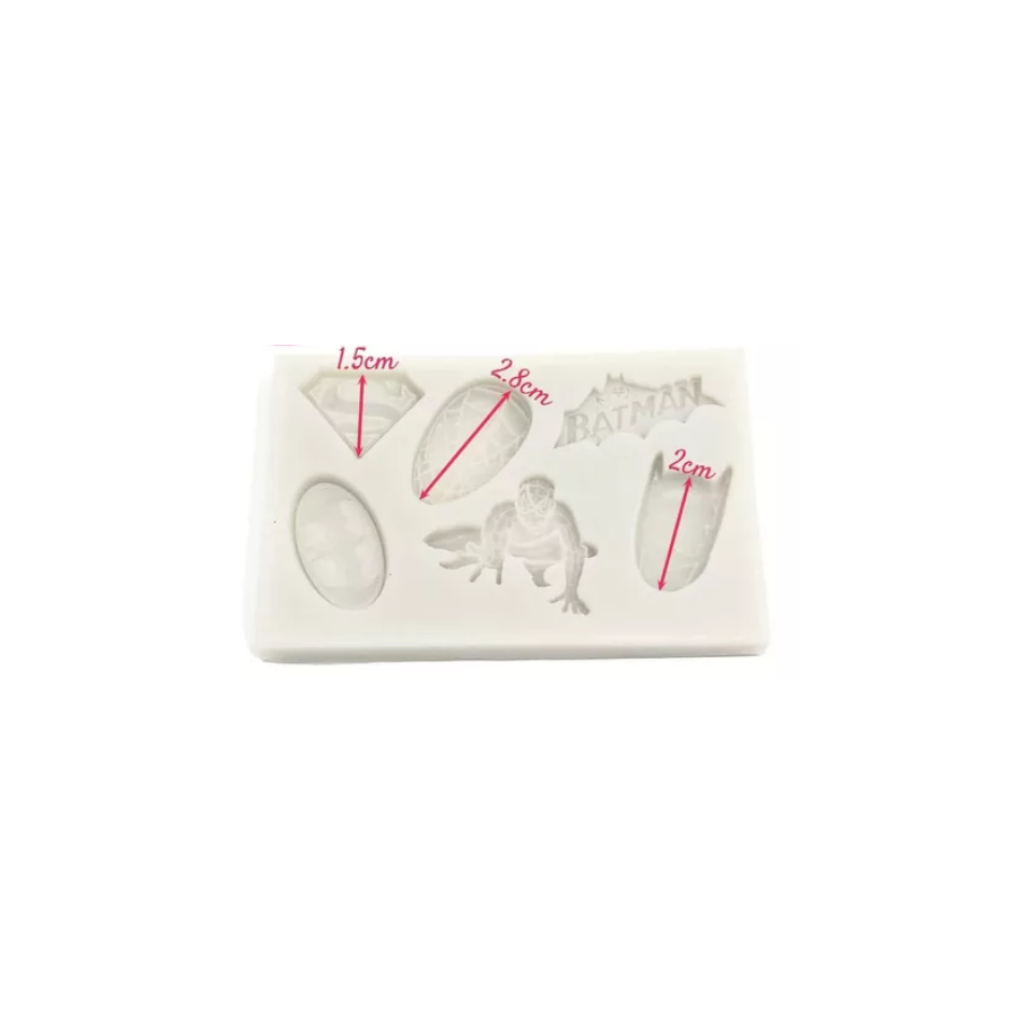 Molde silicona super heroes