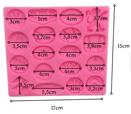 Molde silicona marcas de vehiculo reposteria