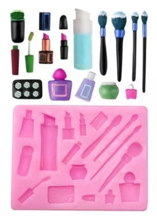 Molde silicona maquillaje