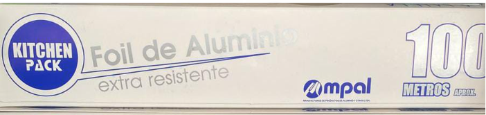 Rollo Foil aluminio 100 metros extra resistente