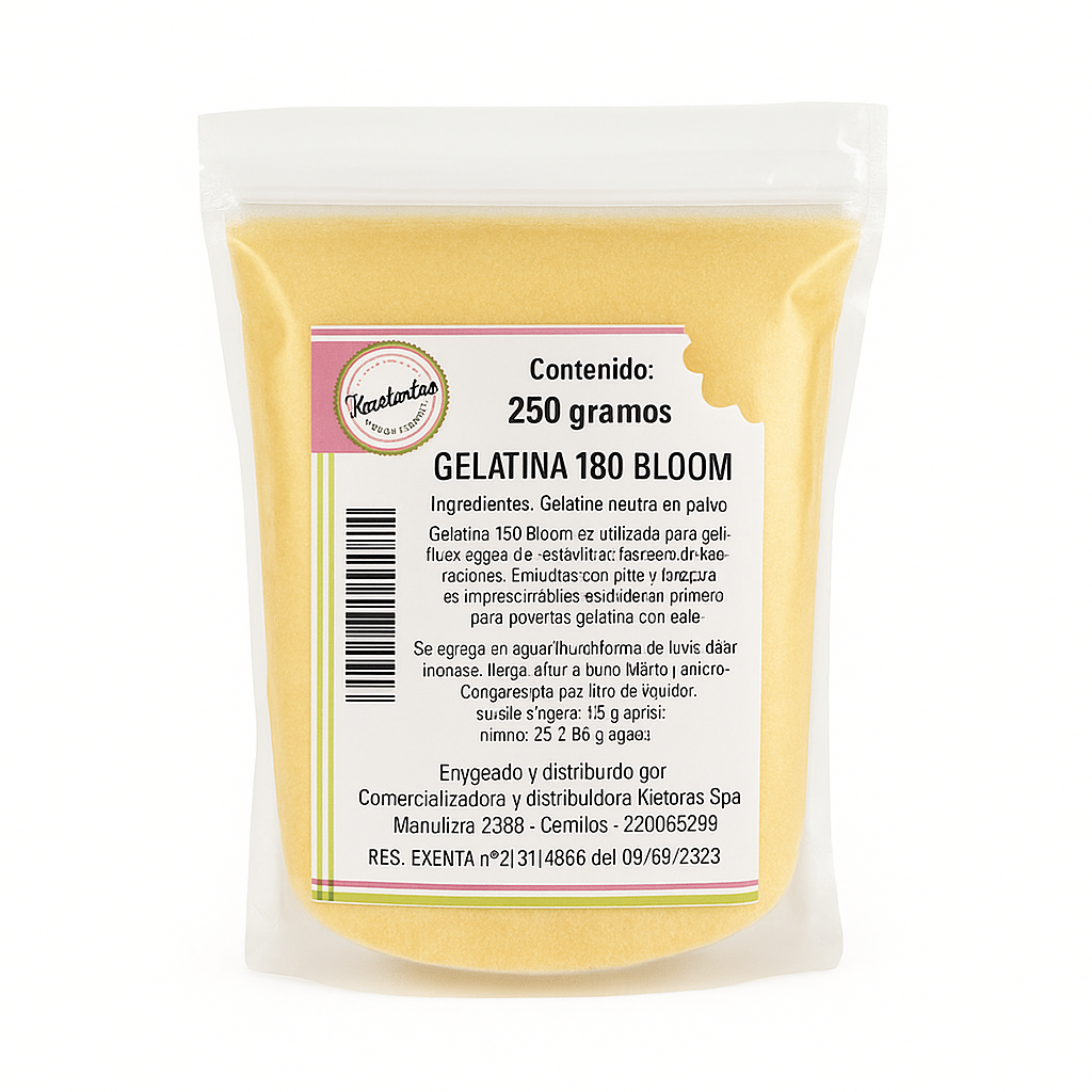 Gelatina Neutra  180°Bloom Kreatortas 250 gr