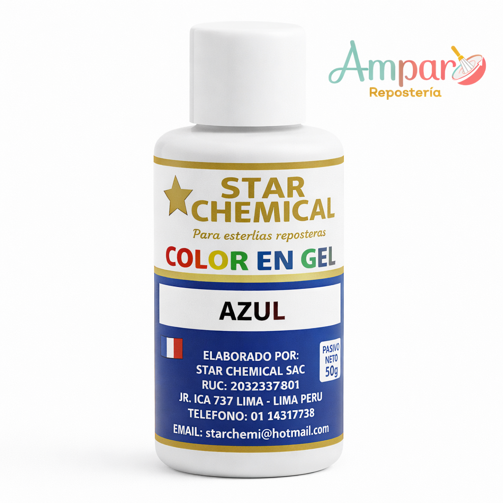 Colorante Gel Comestible Repostería Star Chemical Color Azul