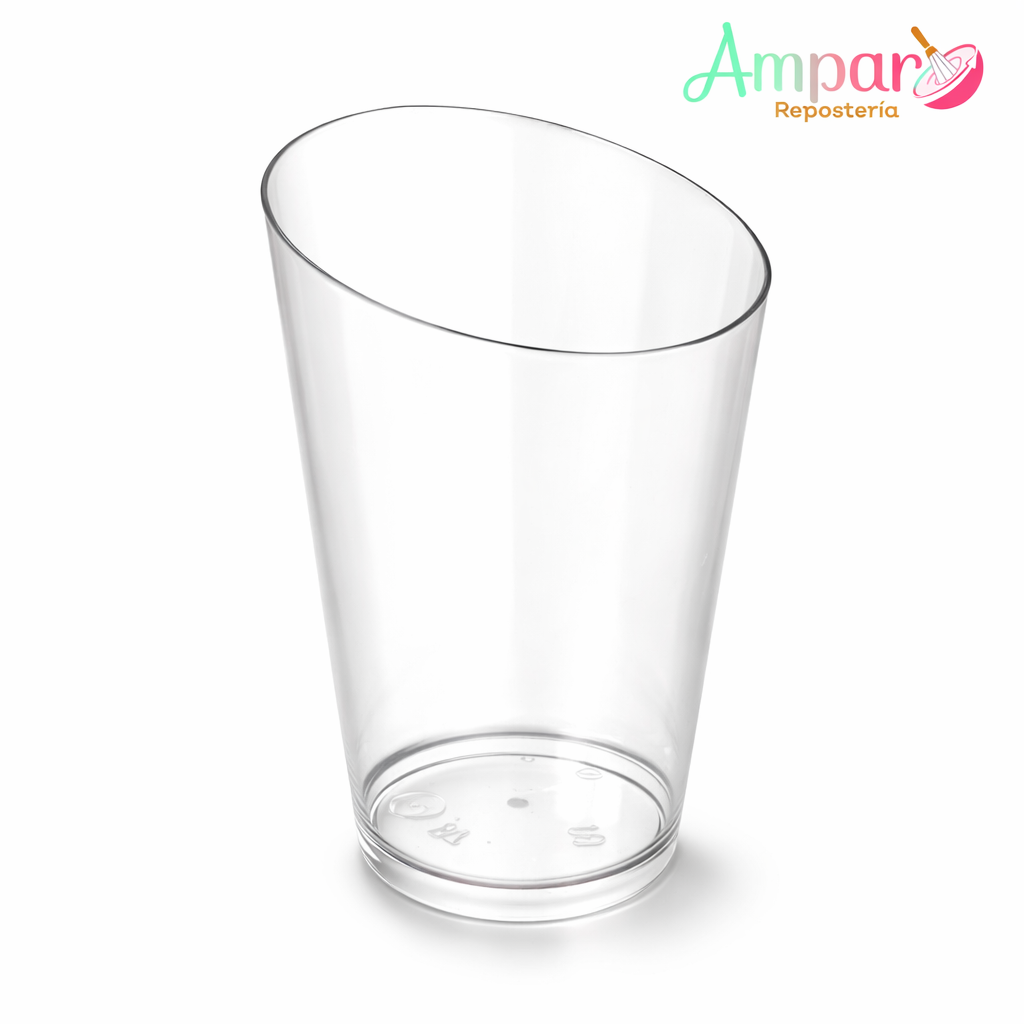 Vaso Acrílico Postre 60 ml Diagonal – Pack 20 unidades