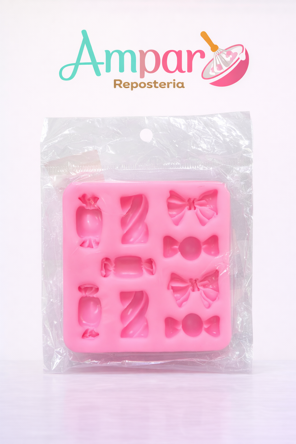 Molde  Silicona moño candy