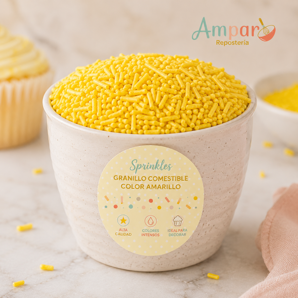 Sprinkles Granillo Comestible Color Amarillo