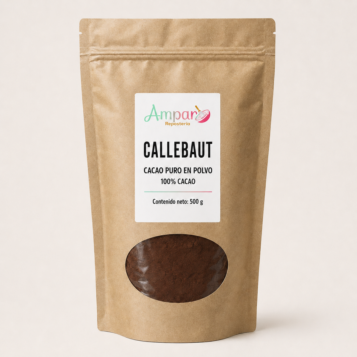 Cacao Puro en Polvo 100% Callebaut 500 g | Chocolate Belga Premium