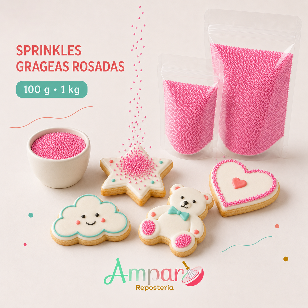 sprinkles Grageas Rosadas