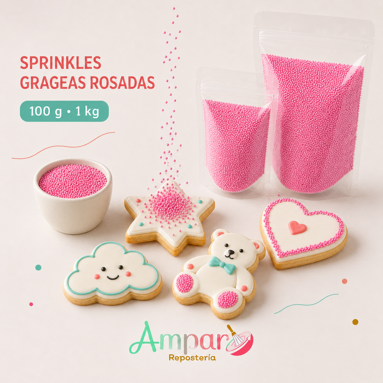 sprinkles Grageas Rosadas