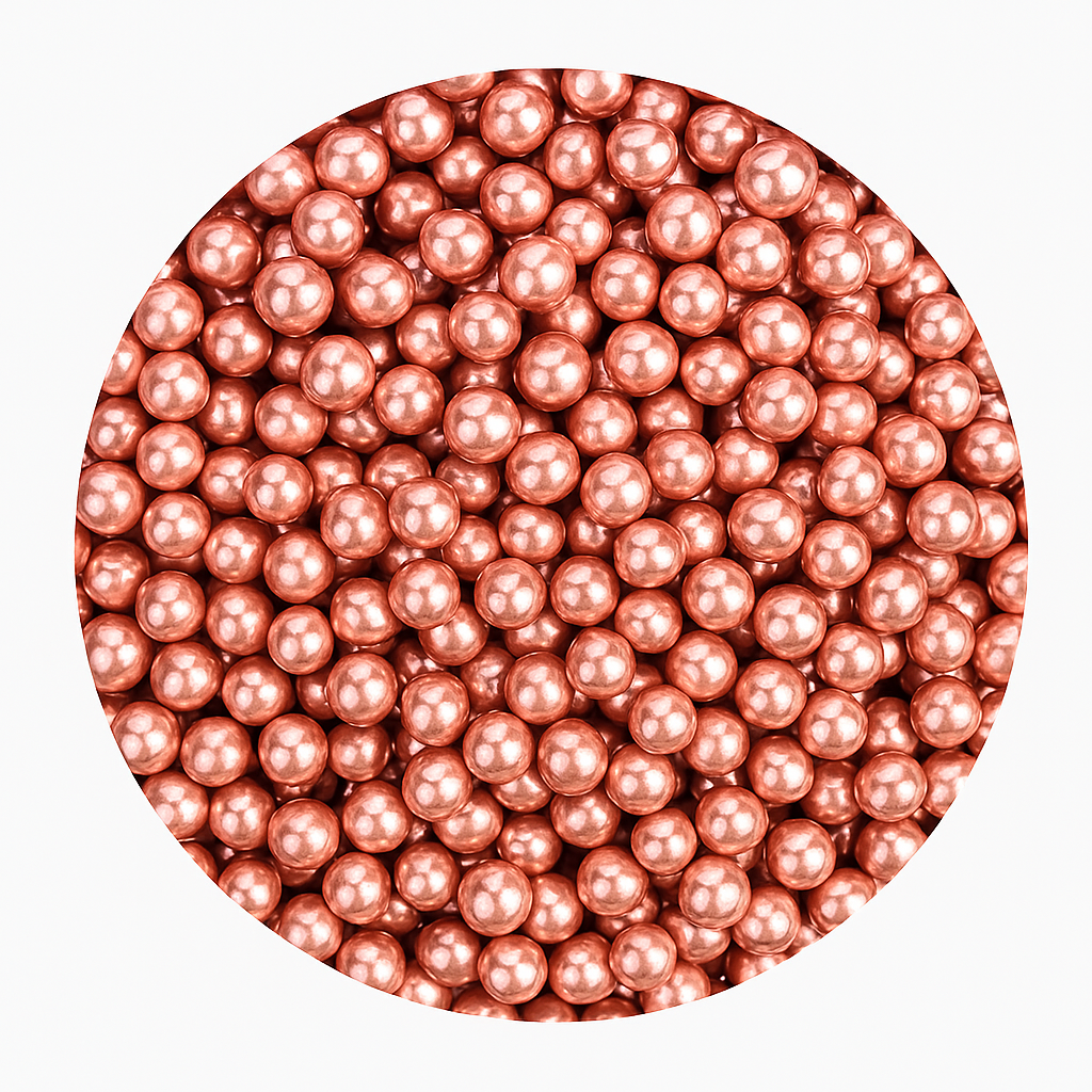 Sprinkles Perlas Rose Gold 6 mm – 50 g