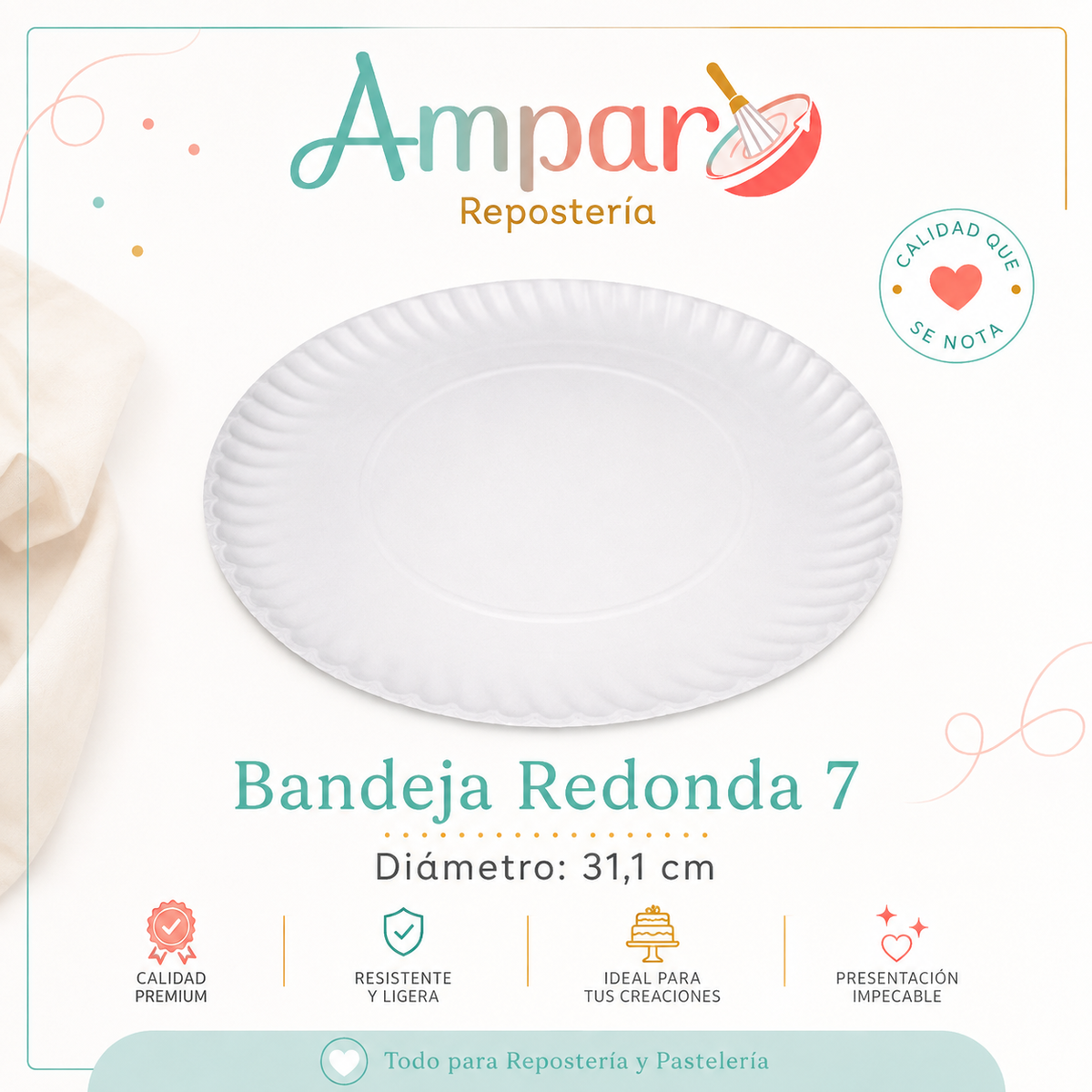 Bandeja Redonda N°7 – Diámetro 31,1 cm