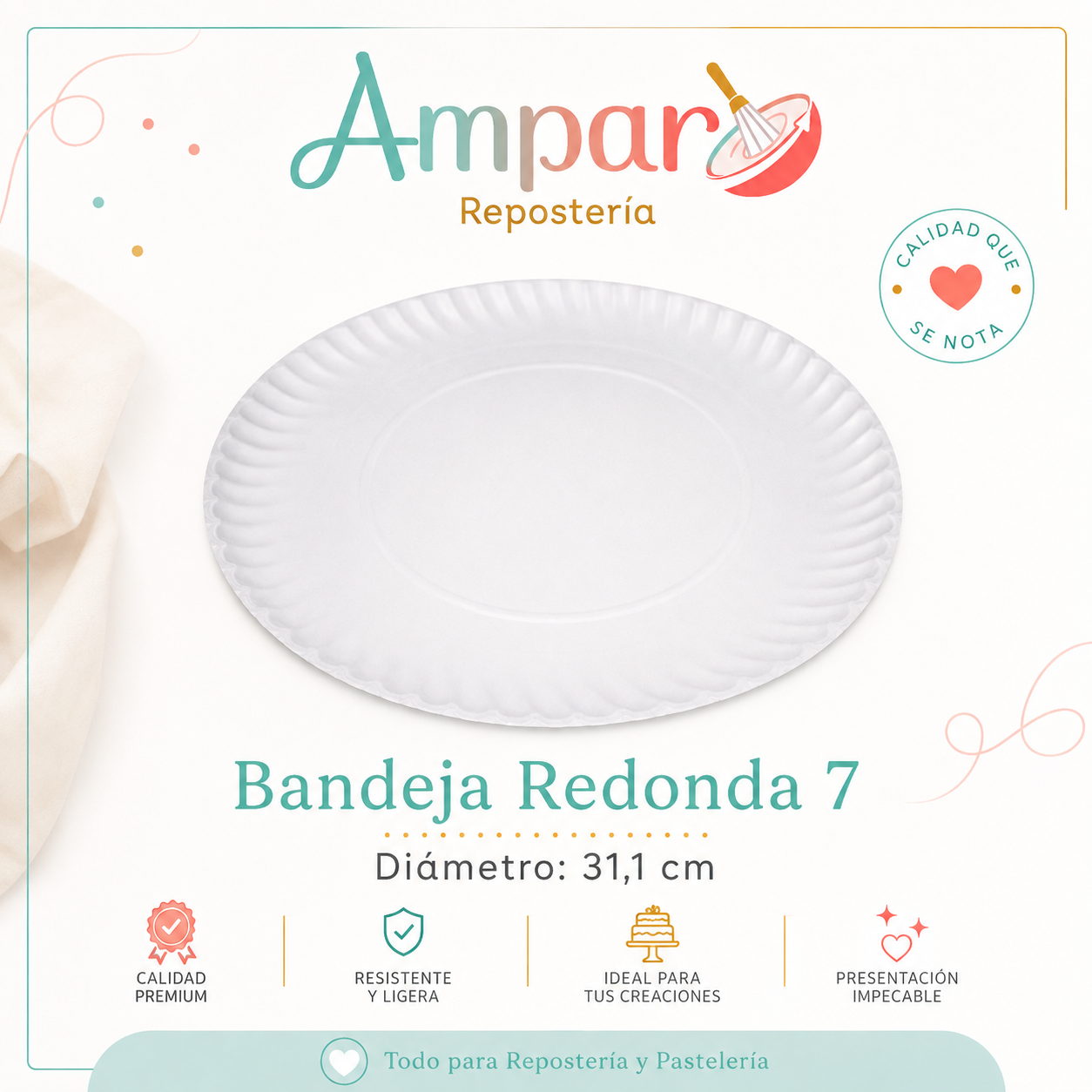 Bandeja Redonda N°7 – Diámetro 31,1 cm