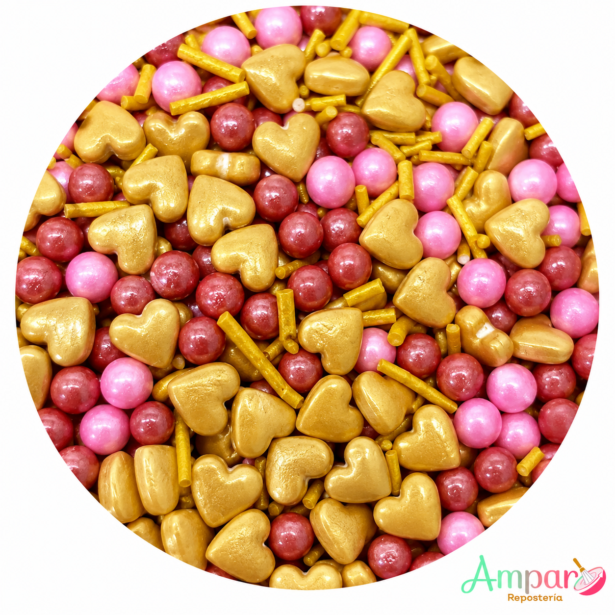 Sprinkles Mix Corazón Gold – Especial Día de la Madre