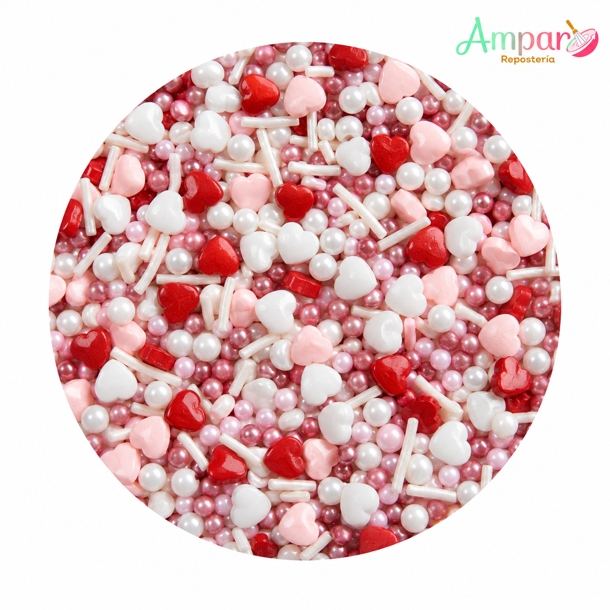 Sprinkle Mix Corazones Perlados Rojo & Rosa – Especial Día de la Madre