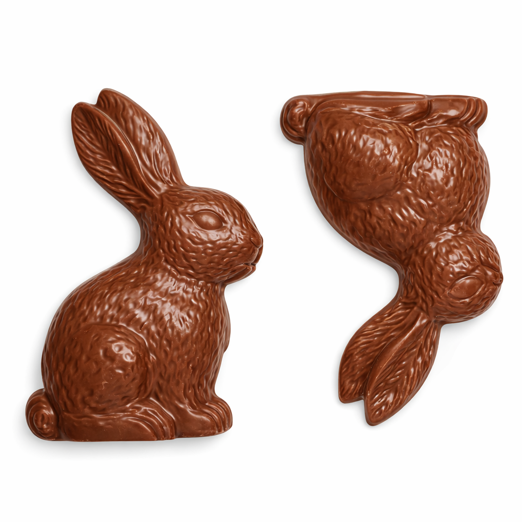Molde Acetato Conejo para Chocolate de Pascua 🐰🍫