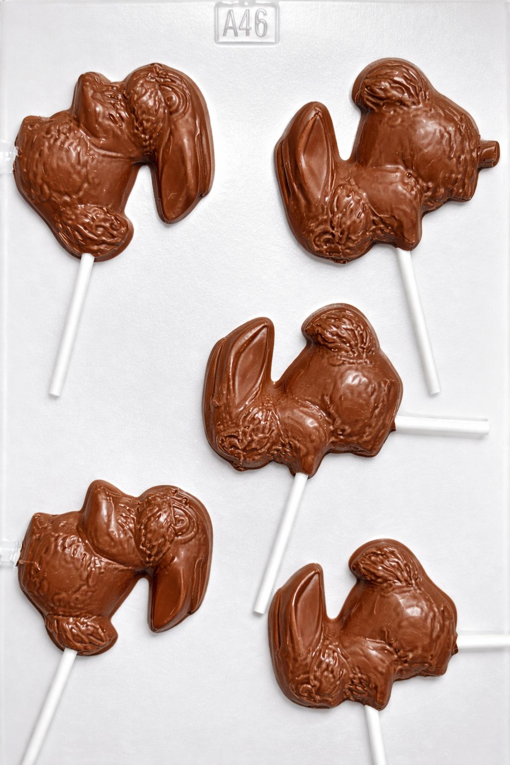 Molde Paleta Conejo de Pascua para Chocolate