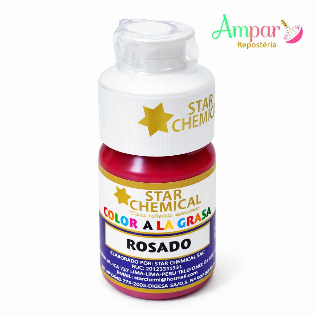 Colorante Comestible Liposoluble Star Chemical Color Rosado Gel 30 gr.