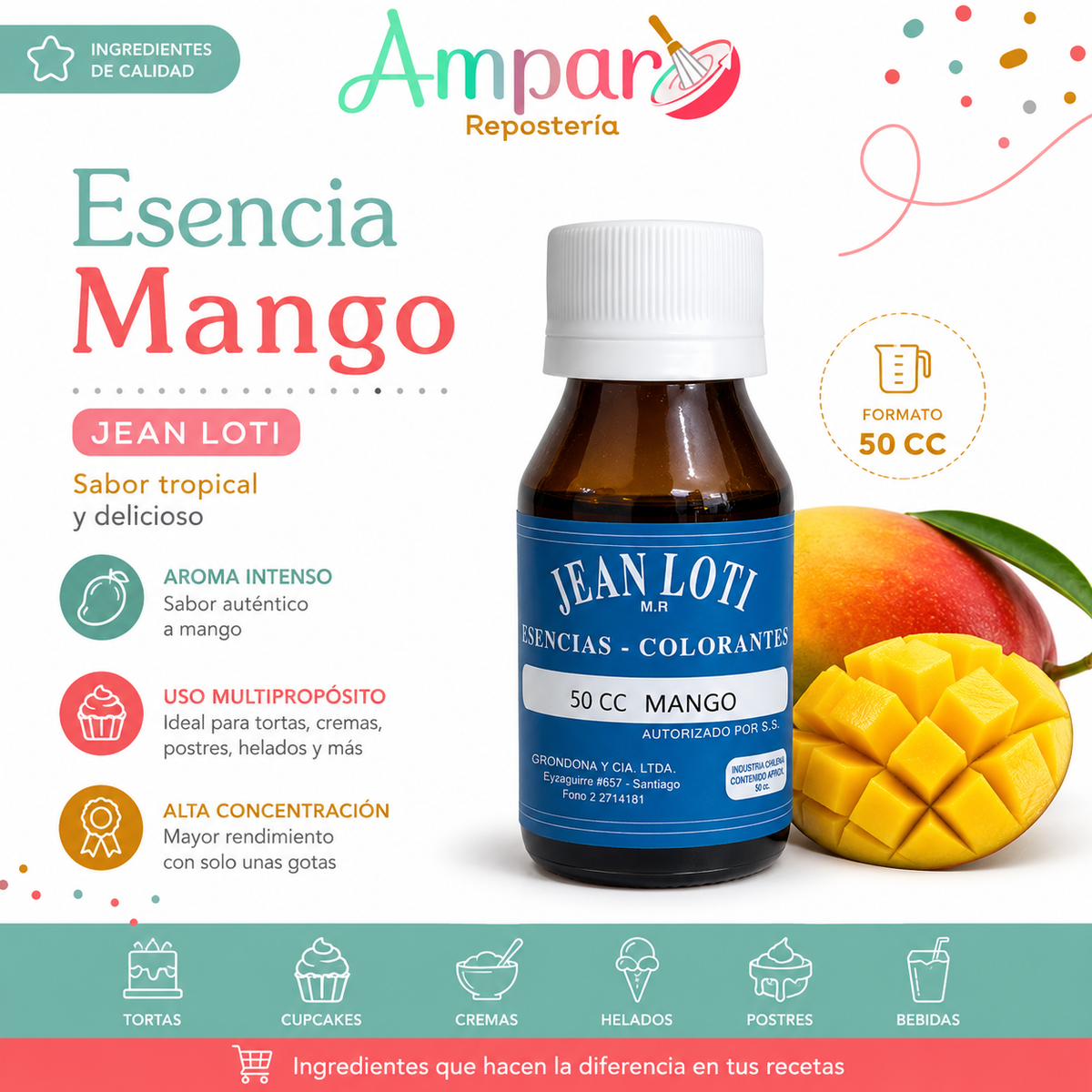 Esencia Mango Jean Loti 50 cc