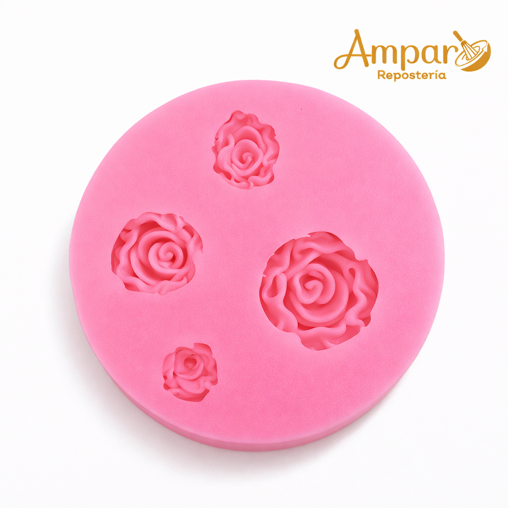 Molde Rosas Silicona Repostería | Fondant, Chocolate y Gelatina