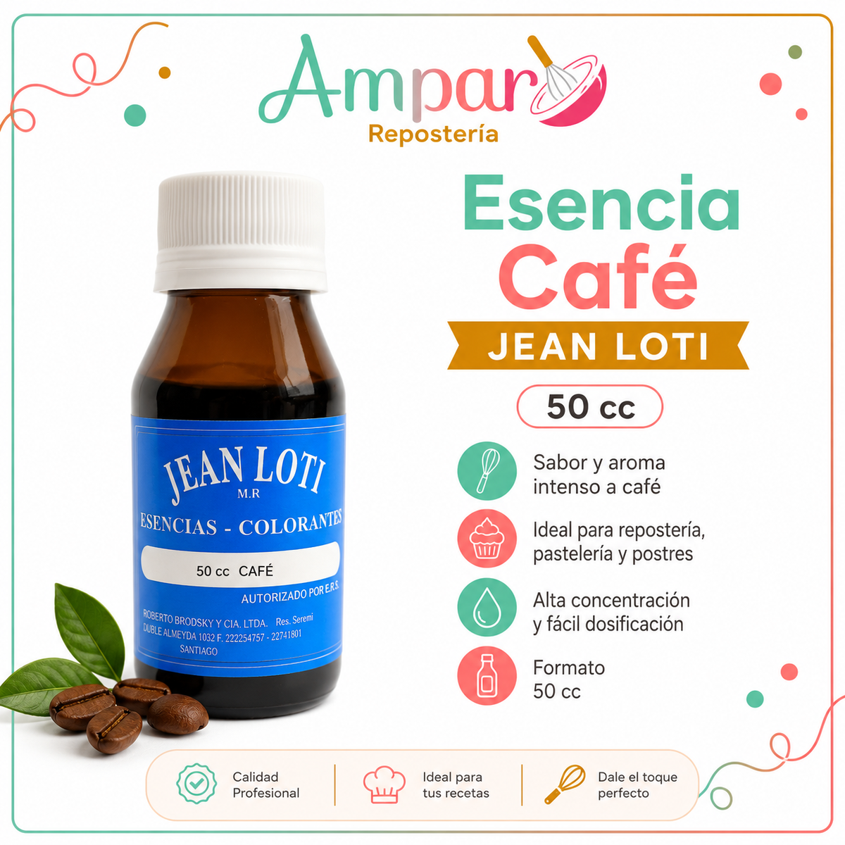 Esencia Sabor Café Jean Loti 50 cc