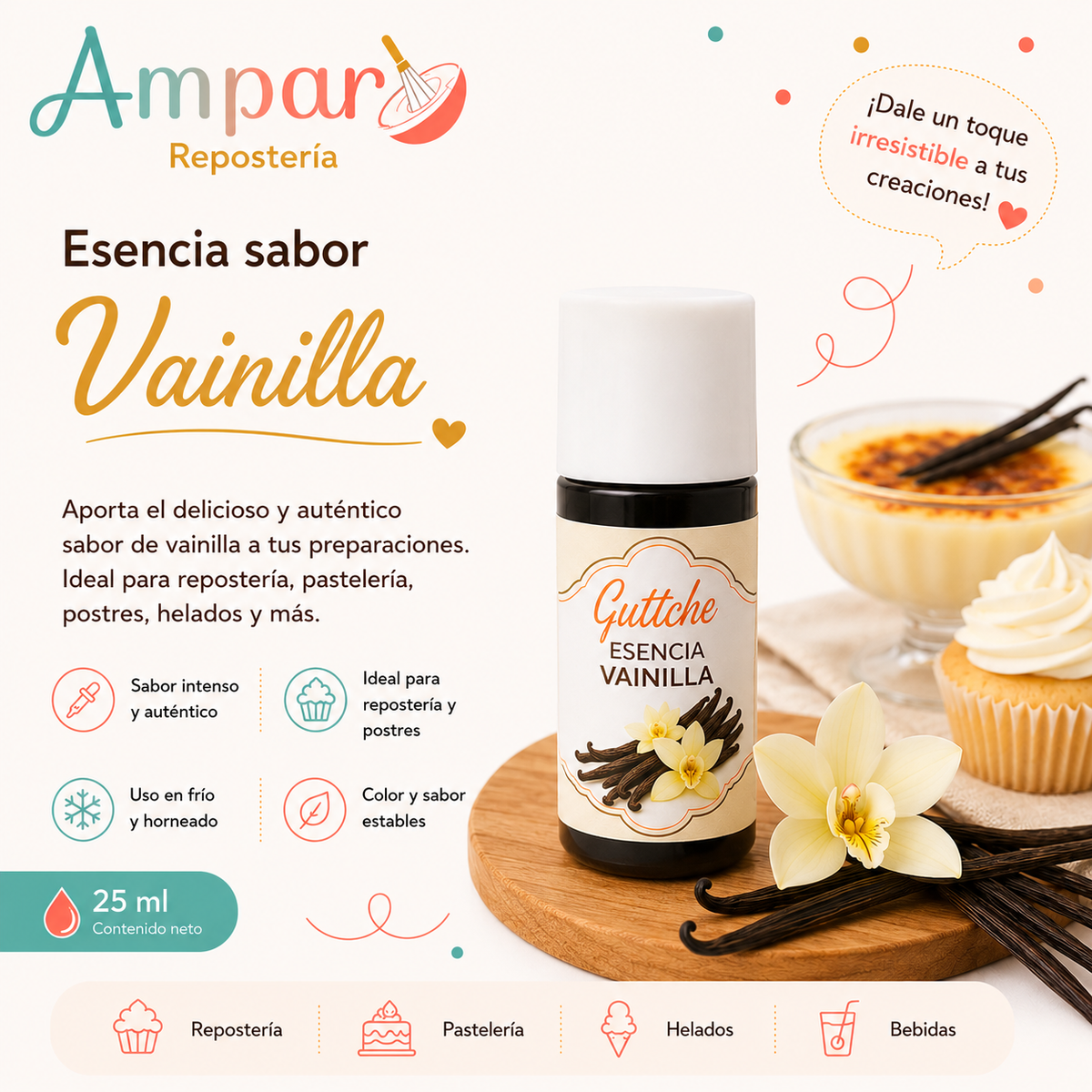 Esencia Vainilla Guttche 25 gr.