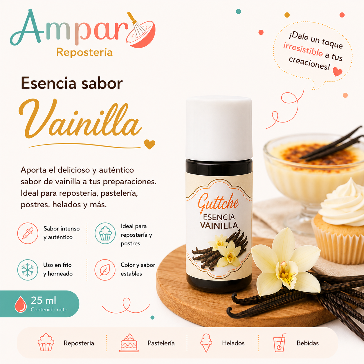 Esencia Vainilla Guttche 25 gr.