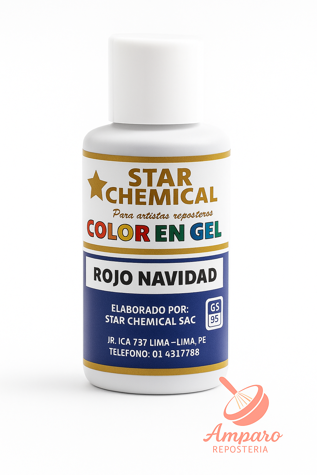 Colorante Gel Comestible Repostería Star Chemical Color Rojo navidad