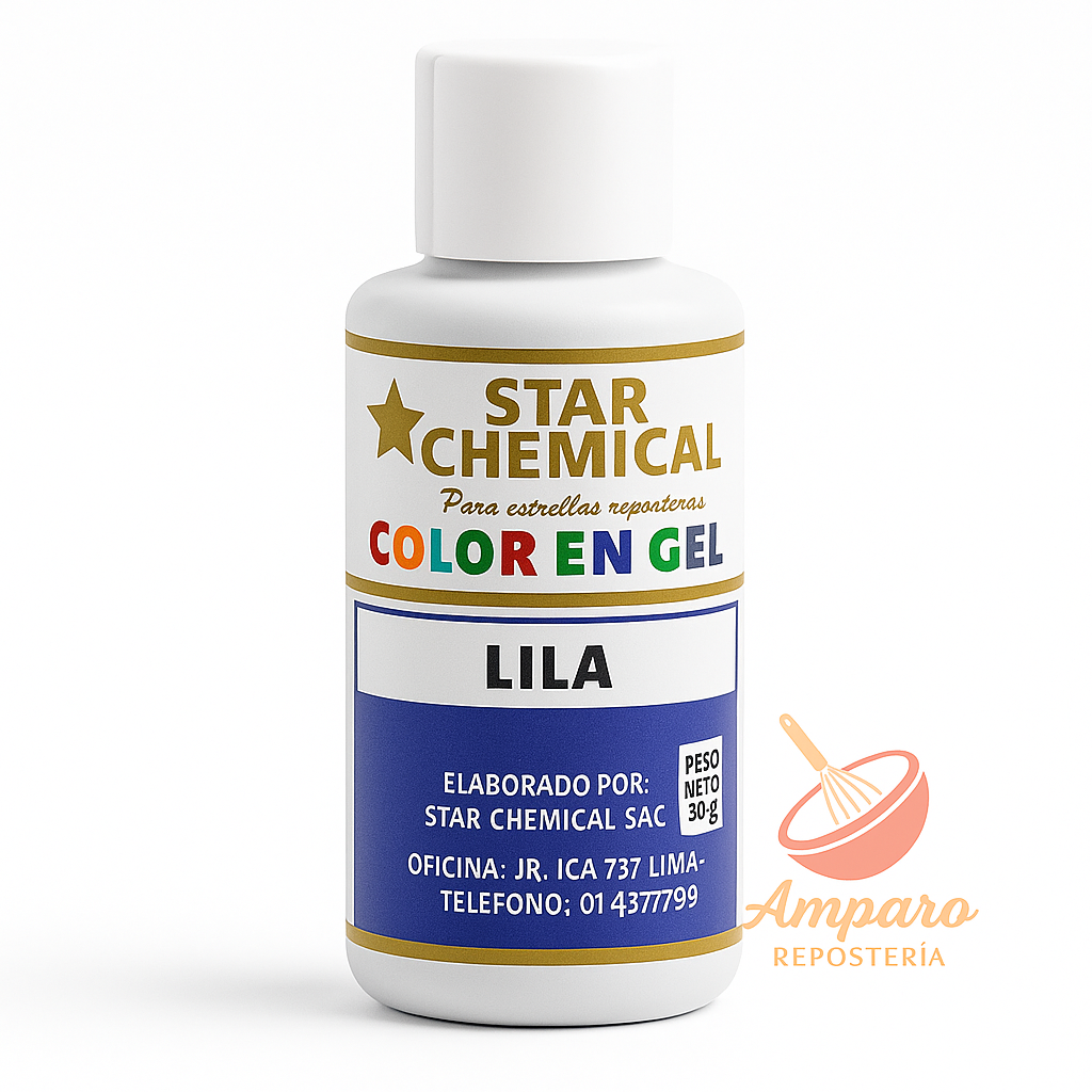 Colorante Gel Comestible Repostería Star Chemical Color Lila