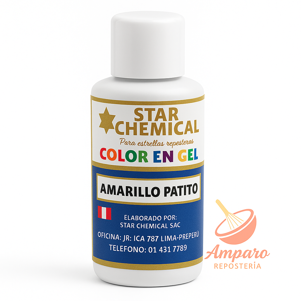 Colorante Gel Comestible Repostería Star Chemical Color Amarillo Patito