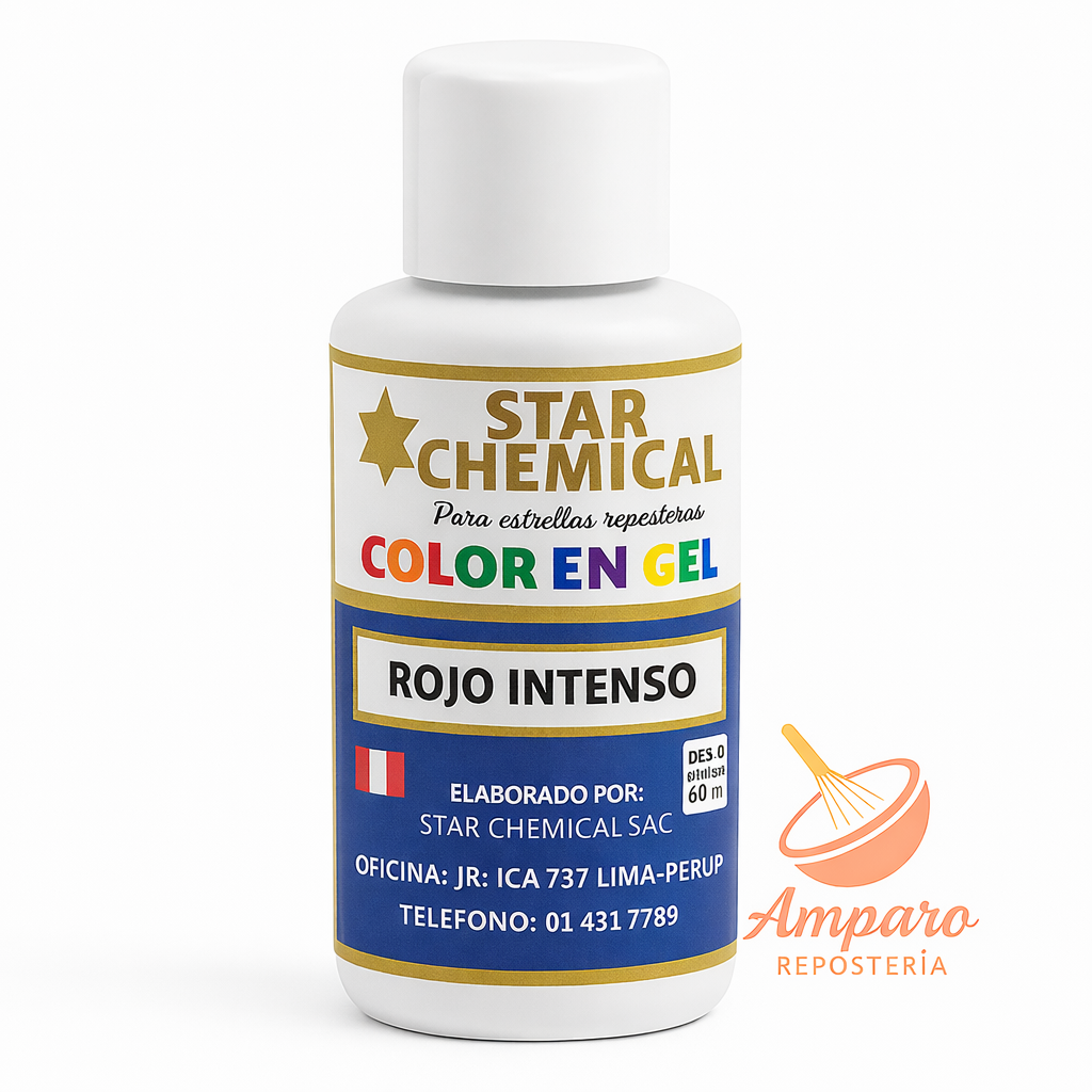 Colorante Gel Comestible Repostería Star Chemical Color Rojo Intenso