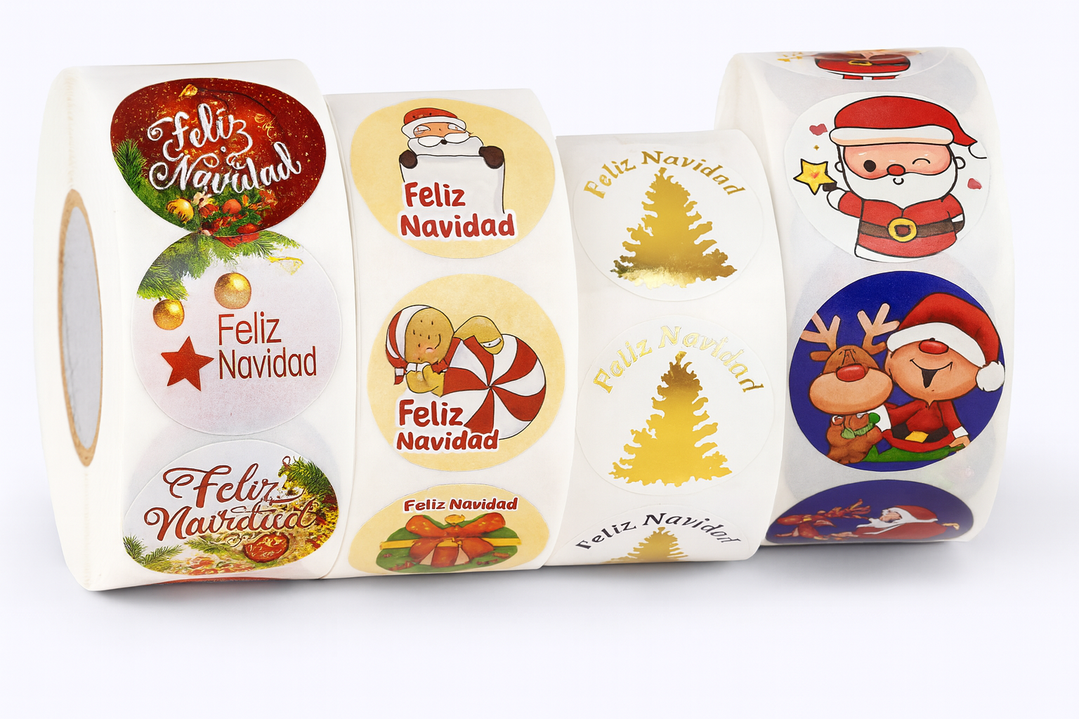 Sticker navidad 100 Unidades